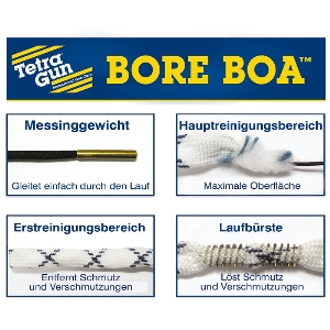 AKAH Waffenpflege von Tetra Gun Bore Boa™ Lauf-Reinigungsschnur für Kurzwaffen 72630022