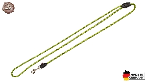 Leinen von AKAH Umhängeleine Dog Rope Stahlblau-Neongelb 95453001