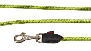 Leinen von AKAH Umhängeleine Dog Rope Stahlblau-Neongelb 95453001